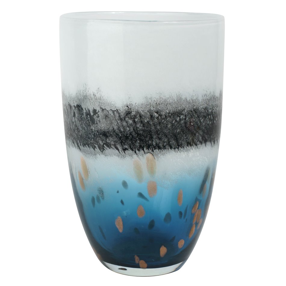 Vase Oceano L, glass, H29cm, D16cm