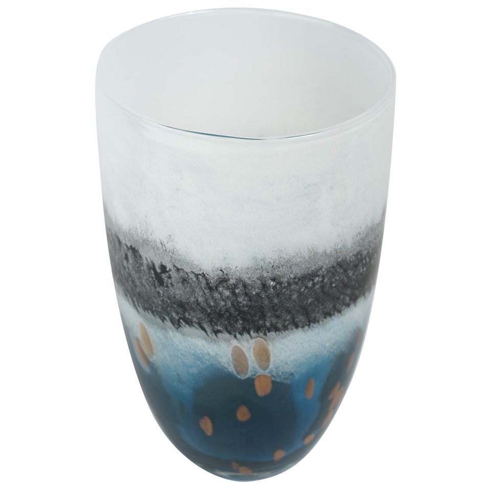 Vase Oceano L, glass, H29cm, D16cm