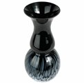 Vase Remy, black, glass, H36.5cm, D17cm