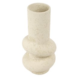 Vase Ring, beige, ceramics, H31cm, D15cm