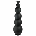 Vase Rotonda XL, black, iron, H87cm, D25cm