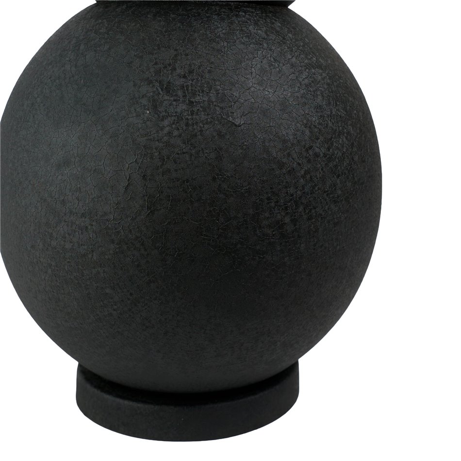 Vase Rotonda XL, black, iron, H87cm, D25cm