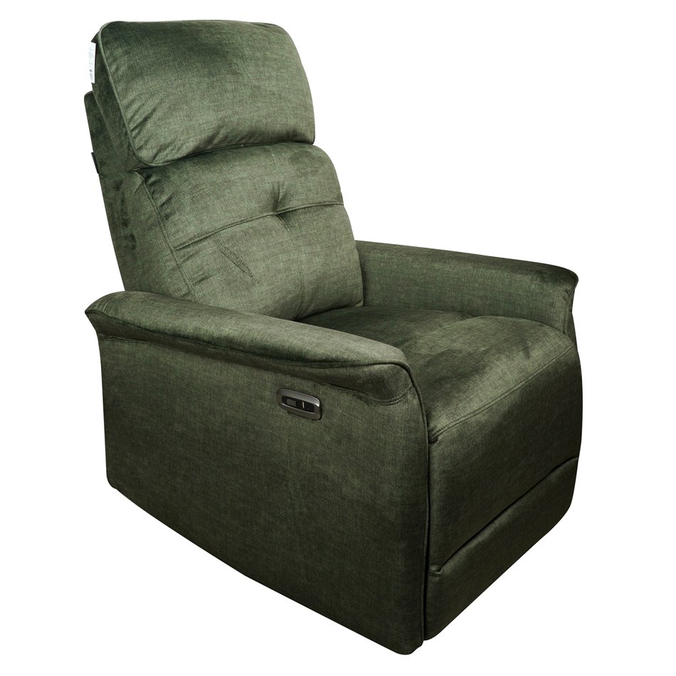 Реглайнер электрический Obenberg 11, темно-зеленый, H85-105x95-170x79cm, сиденья H42.5-57cm