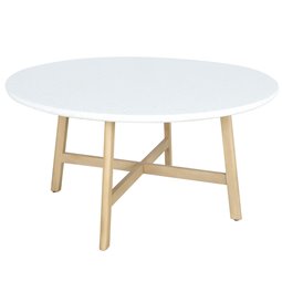 Садовый стол Tallara 150, древесина акации/терраццо, D150cm H76cm