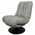 Atpūtas krēsls Valio 06, pelēks, grozāms 360 grādos, H98x92x71.5cm, sēdvirsmas augstums 52cm