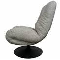 Atpūtas krēsls Valio 06, pelēks, grozāms 360 grādos, H98x92x71.5cm, sēdvirsmas augstums 52cm