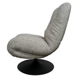 Atpūtas krēsls Valio 06, pelēks, grozāms 360 grādos, H98x92x71.5cm, sēdvirsmas augstums 52cm