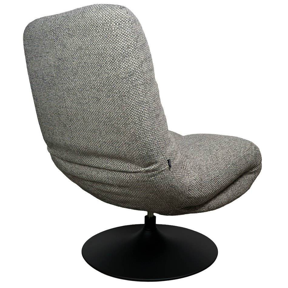 Atpūtas krēsls Valio 06, pelēks, grozāms 360 grādos, H98x92x71.5cm, sēdvirsmas augstums 52cm