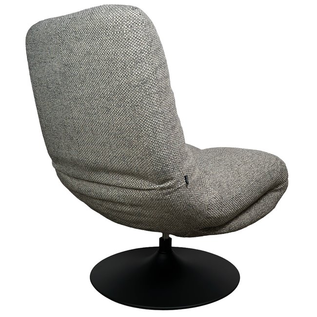 Atpūtas krēsls Valio 06, pelēks, grozāms 360 grādos, H98x92x71.5cm, sēdvirsmas augstums 52cm