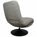 Atpūtas krēsls Valio 06, pelēks, grozāms 360 grādos, H98x92x71.5cm, sēdvirsmas augstums 52cm