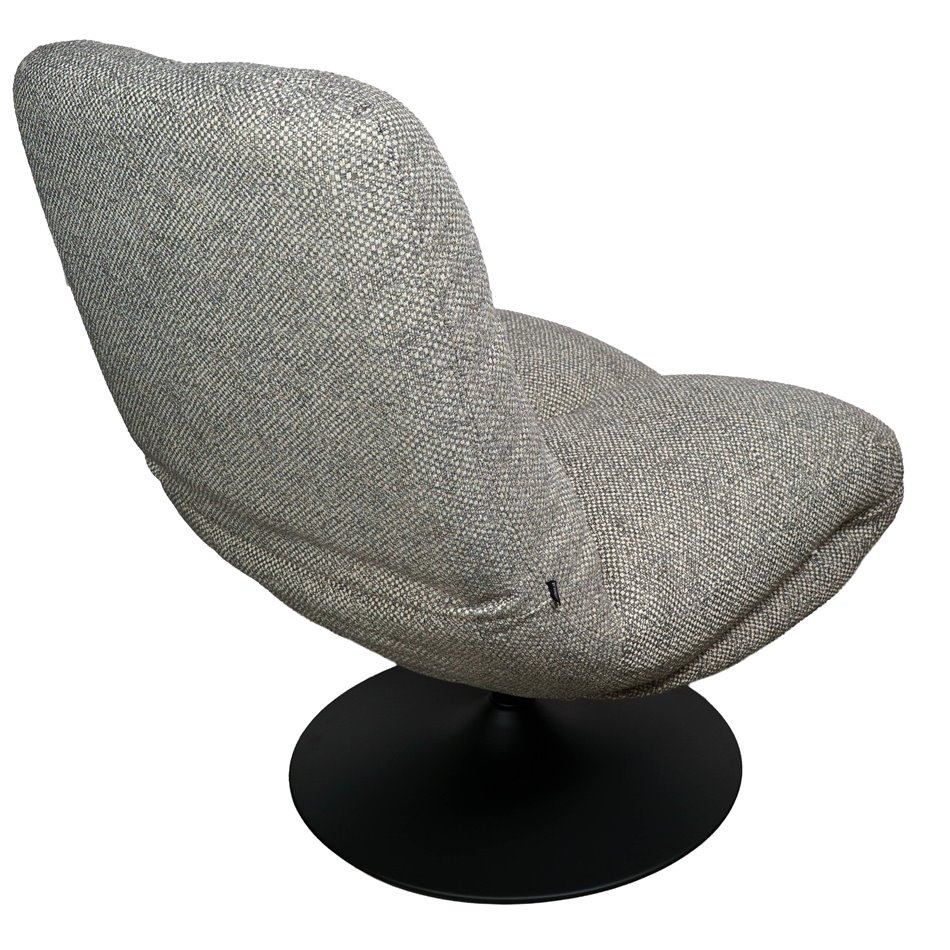 Atpūtas krēsls Valio 06, pelēks, grozāms 360 grādos, H98x92x71.5cm, sēdvirsmas augstums 52cm