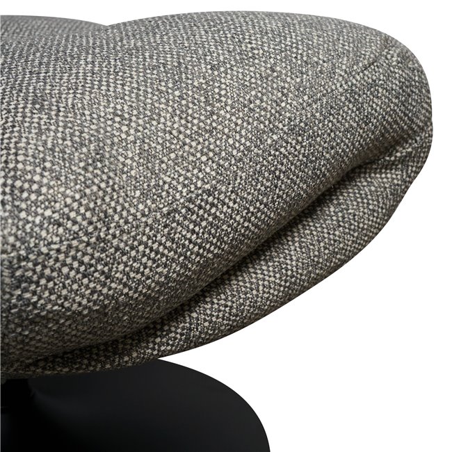 Atpūtas krēsls Valio 06, pelēks, grozāms 360 grādos, H98x92x71.5cm, sēdvirsmas augstums 52cm