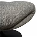 Atpūtas krēsls Valio 06, pelēks, grozāms 360 grādos, H98x92x71.5cm, sēdvirsmas augstums 52cm
