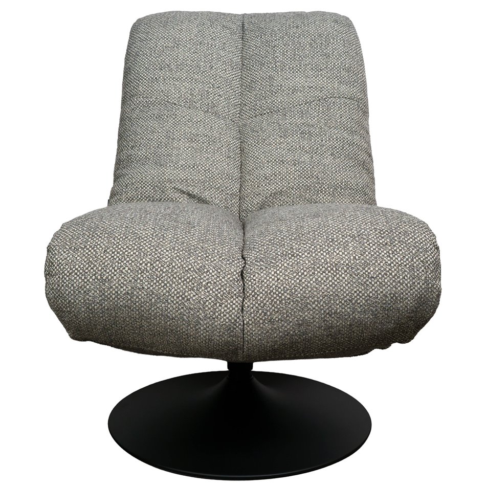 Atpūtas krēsls Valio 06, pelēks, grozāms 360 grādos, H98x92x71.5cm, sēdvirsmas augstums 52cm