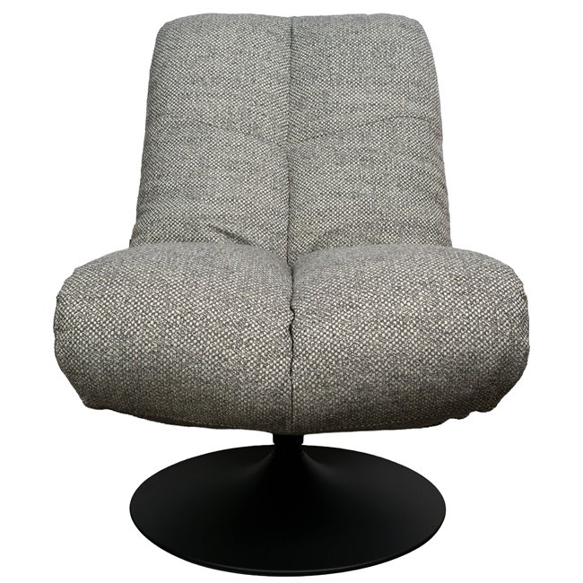 Atpūtas krēsls Valio 06, pelēks, grozāms 360 grādos, H98x92x71.5cm, sēdvirsmas augstums 52cm