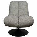 Atpūtas krēsls Valio 06, pelēks, grozāms 360 grādos, H98x92x71.5cm, sēdvirsmas augstums 52cm
