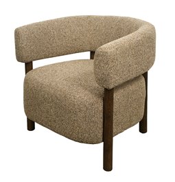 Atpūtas krēsls Salmo, brūns, H70x73x69cm, sēdvirsmas augstums 43cm