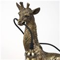 Настольная лампа Giraffe with lamp, черный/золотой цвет, H50x26x13cm, E27 40W(MAX)
