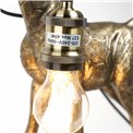 Настольная лампа Giraffe with lamp, черный/золотой цвет, H50x26x13cm, E27 40W(MAX)