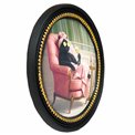 Настенный декор hanging Black cat in pink, D21.5x2cm