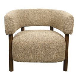 Atpūtas krēsls Salmo, brūns, H70x73x69cm, sēdvirsmas augstums 43cm