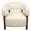 Artmchair Salmo, brown/light brown, H70x73x69cm, seat height 43cm