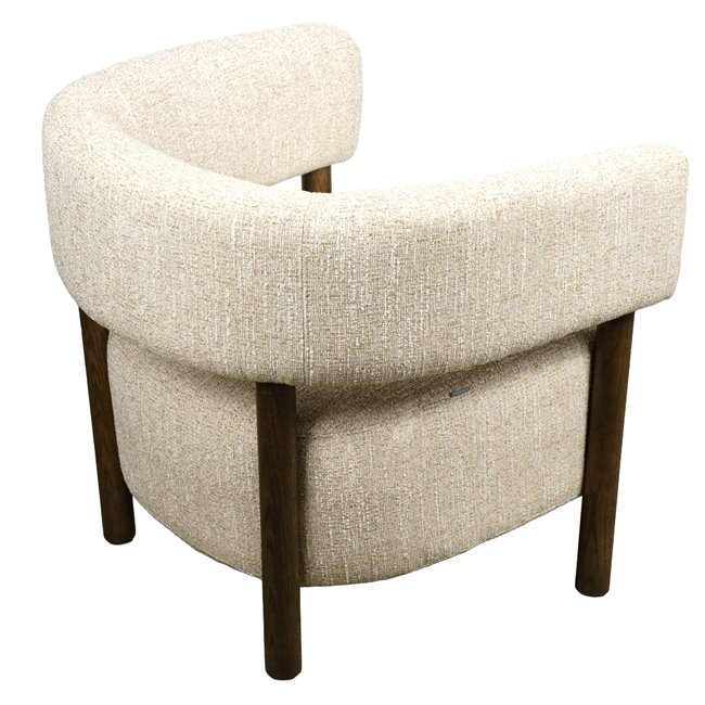 Artmchair Salmo, brown/light brown, H70x73x69cm, seat height 43cm