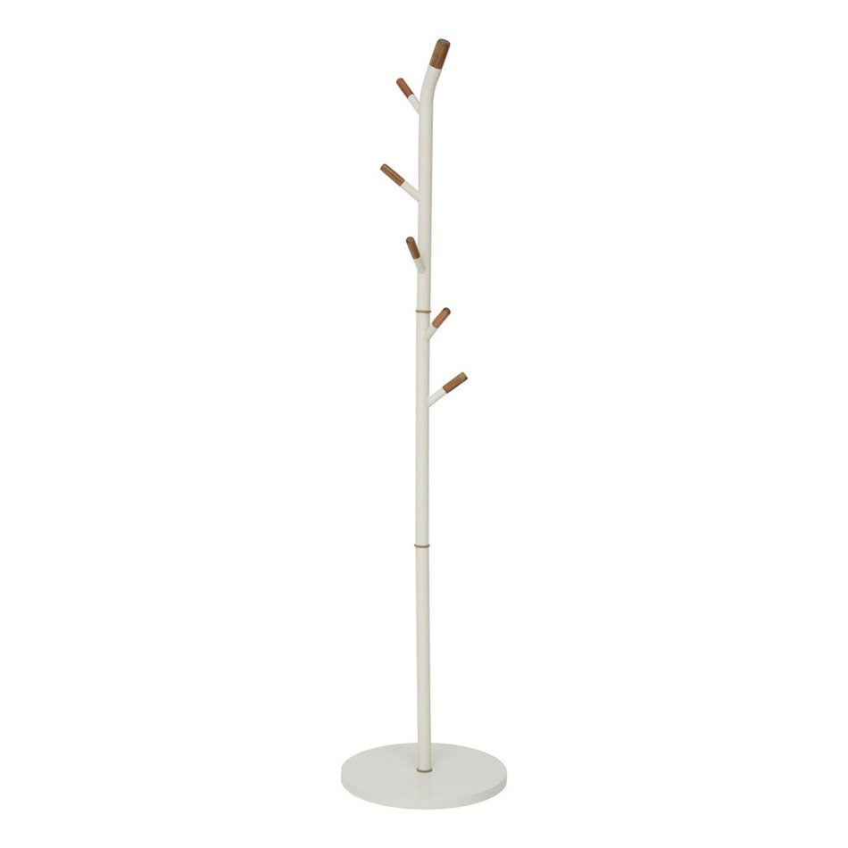 Coat rack Cassie, metal/MDF/pine wood, H175.5x40x40cm