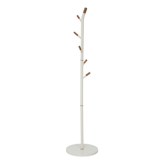 Coat rack Cassie, metal/MDF/pine wood, H175.5x40x40cm