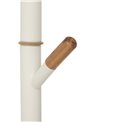 Coat rack Cassie, metal/MDF/pine wood, H175.5x40x40cm