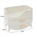 Organizators Alba, bēšs/zelta krāsā, H19.5x26x18.5cm