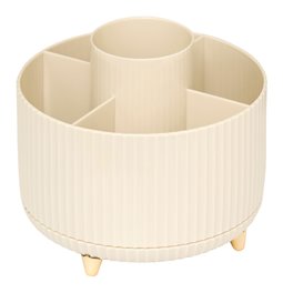 Organizators Alba, rotējošs, bēšs/zelta krāsā, H12.5cm, D14.5cm