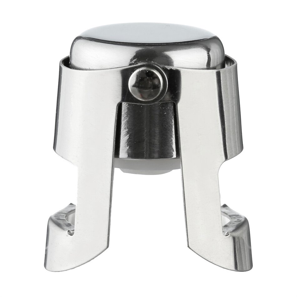 Champagne stopper, stainless steel, H3.7x5.5x4cm