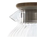 Tējkanna ar filtru Ivy, stikls/tērauds/akācijas koks, 1.6L, H19x17.5x12.9cm