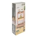 Wheels trolley, 3 stores, acacia wood/MDF, H84.5x40x30.5cm