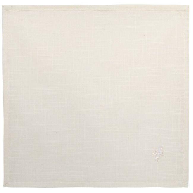 Napkin set Joy, 4 pcs., white, cotton, 40x40cm