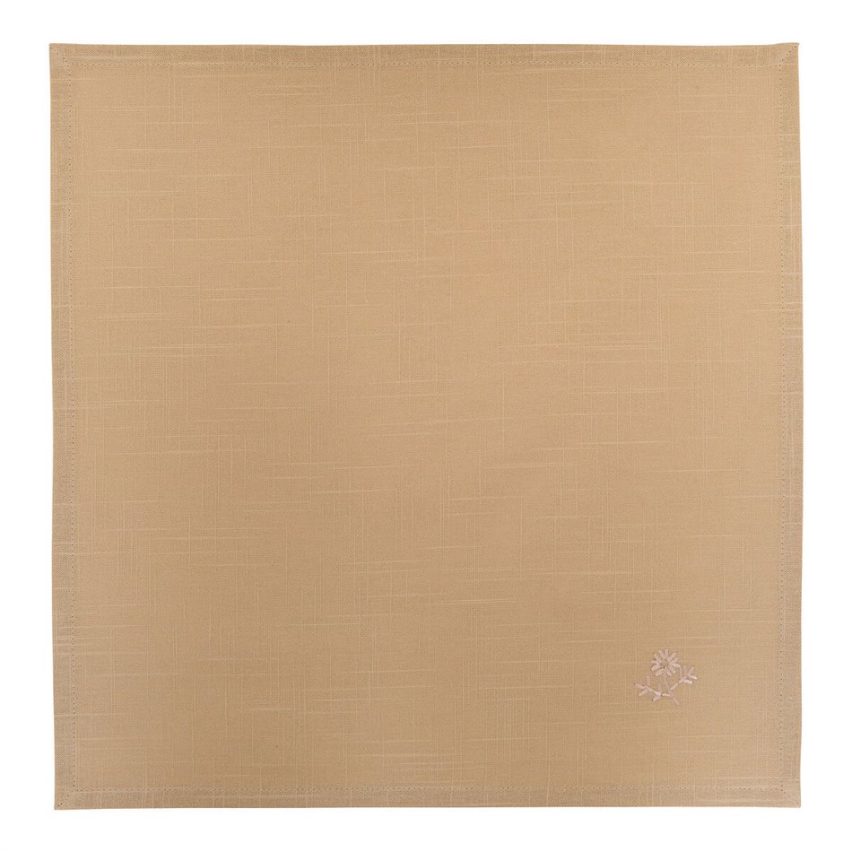 Napkin set Joy, 4 pcs., beige, cotton, 40x40cm