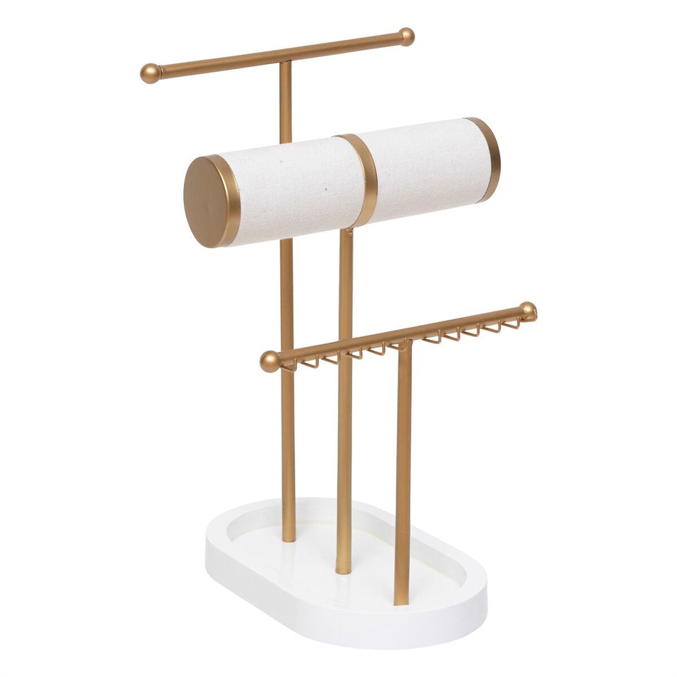 Jewellry holder Wild Romance, white/gold color, H31x20x20cm