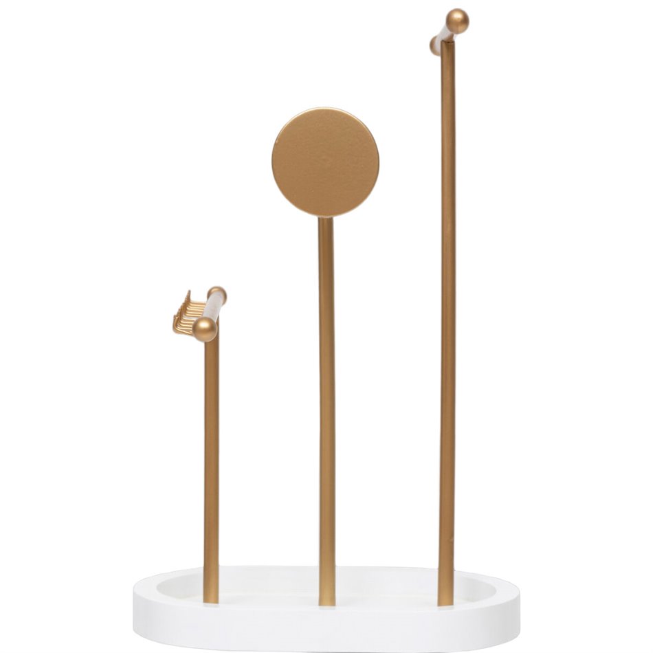 Jewellry holder Wild Romance, white/gold color, H31x20x20cm
