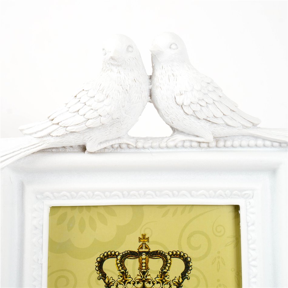 Фоторамка Love birds PK, белый, для фото 10x15cm, H25x15.5x3cm