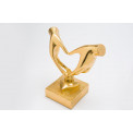 Decorative figure Hands, gold colour, 19x11x19cm