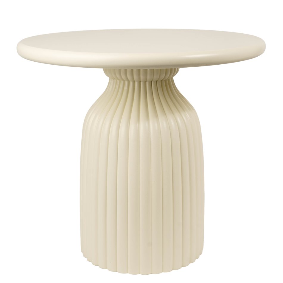 Kafijas galdiņš TOTEM Mudan, MDF, ziloņkaula krāsā, D55cm H50cm