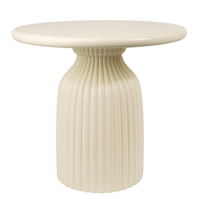 Kafijas galdiņš TOTEM Mudan, MDF, ziloņkaula krāsā, D55cm H50cm