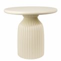 Kafijas galdiņš TOTEM Mudan, MDF, ziloņkaula krāsā, D55cm H50cm