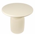 Kafijas galdiņš TOTEM Mudan, MDF, ziloņkaula krāsā, D55cm H50cm