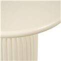 Kafijas galdiņš TOTEM Mudan, MDF, ziloņkaula krāsā, D55cm H50cm