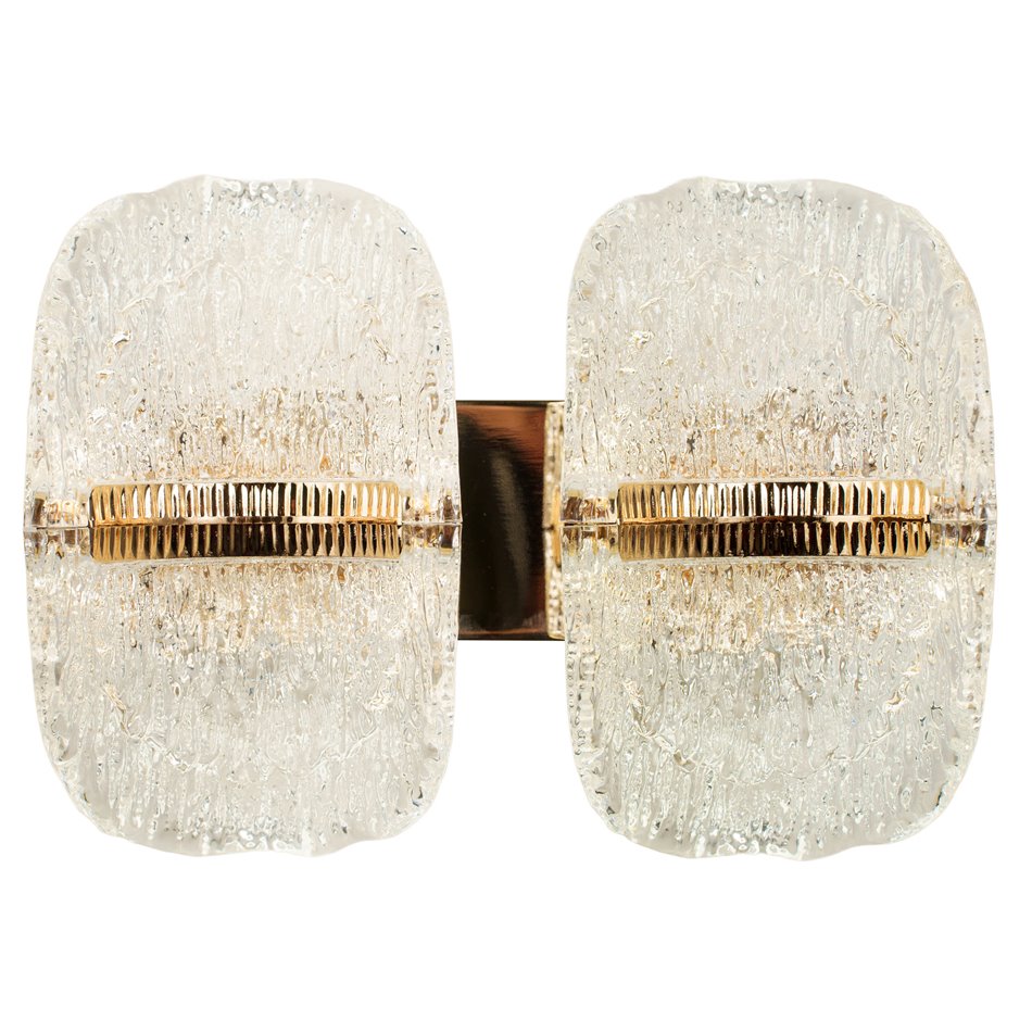 Wall lamp Snarteno, transparent/gold color, H20x24cm, LED 30W, 3000K/4000K/6000K, 1890lm