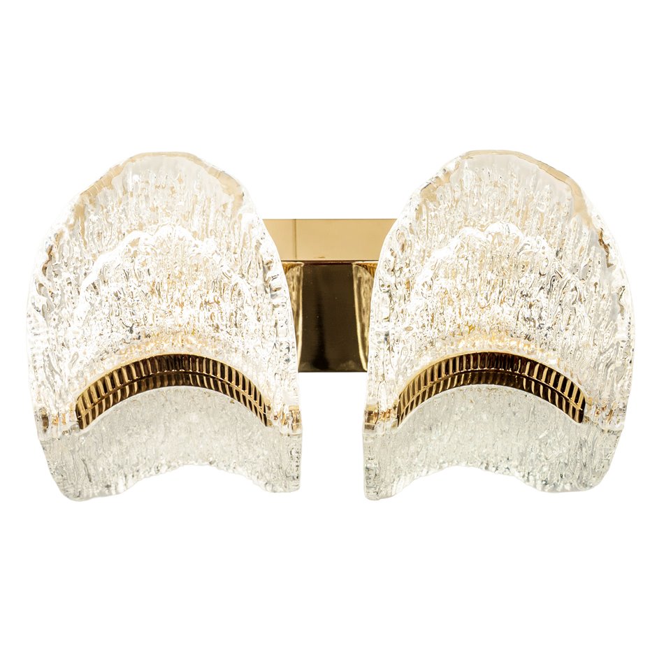 Wall lamp Snarteno, transparent/gold color, H20x24cm, LED 30W, 3000K/4000K/6000K, 1890lm