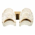 Wall lamp Snarteno, transparent/gold color, H20x24cm, LED 30W, 3000K/4000K/6000K, 1890lm