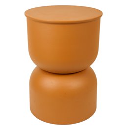 Журнальный столик TOTEM Palomba, сталь, охристый цвет, D31cm H41.8cm